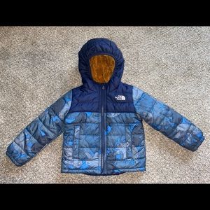 Boys Reverible North Face Coat 3T